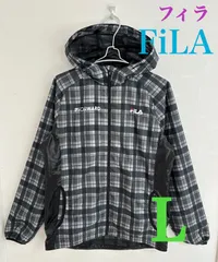 フィラ FiLA ジャケット ウィンドブレーカー L フーディー FL-9C16012WJ ロゴ刺繍 ジップアップ 裏地メッシュ ブラック 黒 トレーニング 春服 薄手 春