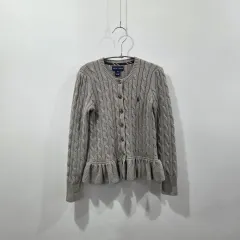 ポロラルフローレン ガールズ ケーブルニット カーディガン 6X