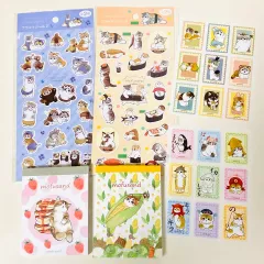 日本 文具 mofusand モフサンド ダイアリーデコ シールステッカー メモ用紙 猫 動物