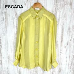 ESCADA エスカーダ シルク混 シースルー ブラウス 38 M - メルカリ