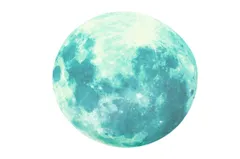 シール ステッカー 蛍光 ウォール 光る ライト ムーン 満月 光 蓄光 月 快眠 直径20cm