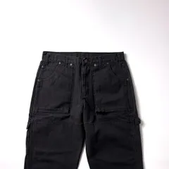 Dickies ディッキーズ ダブルニー ペインターパンツ ワークパンツ ダックパンツ ブラック 黒 W34 L32 ハンマーループ ツールポケット ヘビーウェイト フェード 90s USA古着