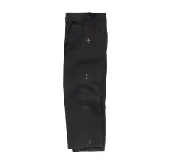 1) POLYTERU 1011 Gosima パンツ リベット フラワー ヴィンテージ チャコール