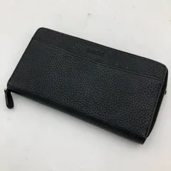 バルコス BARCOS 長財布 ラウンドファスナー 黒 ブラック レザー 革 皮