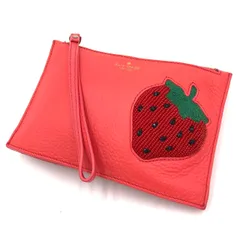 ケイトスペード kate spade ポーチ クラッチバッグ いちご ストロベリー 赤