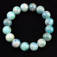 天然ラリマー】10mm ブレスレット 内径17cm カリブ海の宝石 癒し