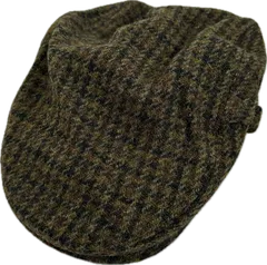 Z1716 【美品】Harris Tweedハリスツイード　ハンチング帽子　ハット　ブラウン　レディース　Sサイズ