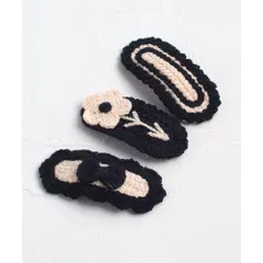 ☆ ブラック ☆ Rora ノア パッチンどめ 3個セット Rora パッチン留め 3個セット ノア パッチンどめ ヘアピン パッチンピン 髪飾り 子供 子ども 可愛い 女の子 卒園式 入園式 入学式 卒業式 ピアノ発表会 結婚式 七五三 リボン お花