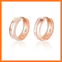 【新品】 Free bird ピアス レディース 貝殻 フープピアス ジルバー925 金属アレルギー対応 かわいい 大人 ピンクゴールド ピアス クリスマス ピアス クリスマスプレゼント 女性 Christmas 1