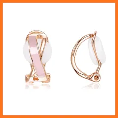 【新品】 FH.bird 痛くない イヤリング レディース 18金メッキ 金属アレルギー対応 クリップイヤリング 落ちない 普段使い 高校生 彼女 結婚記念日 誕生日 プレゼント 女性 ジュエリー 1