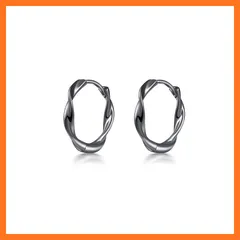 【新品】 Free bird フープ ピアス メンズ レディース 金属アレルギー対応 ツイスト ピアス リング 男女兼用 個性 人気 クリスマス ピアス クリスマスプレゼント 女性 Christmas 1