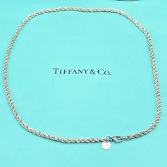 ◇ティファニー◇新品仕上済 Tiffany&Co. ツイストロープ スクリューロープ ネックレス ペンダント Ag925 シルバー 14K ゴールド 15g