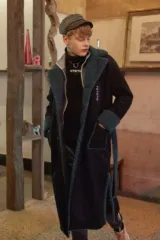 ムートン ブラック コート