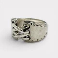 HERMES エルメス メキシコ コルセット リング 54 シルバー 925