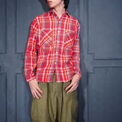 70's USA VINTAGE BIG MAC CHECK PATTERNED HEAVY FLANNEL SHIRT/70年代アメリカ古着ビッグマックチェック柄ヘビィフランネルシャツ