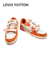 LOUIS VUITTON LVトレイナーライン スニーカー 10.5 オレンジ  【値下げ交渉歓迎】