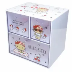 日本正規品) 日本直輸入 サンリオ チェスト 2段 hello kitty(ハローキティ) 収納棚