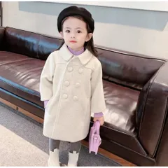 ☆ ベージュ ☆ 100cm ☆ チェスターコート キッズ 子供 コート 女の子 チェスターコート アウター キッズコート キッズアウター ジャケット ロングコート 子供服 防寒 キッズ 子ども フォーマル 小学生 通学 通園 結婚式 発表会 可愛い おしゃれ