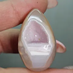 52✨ジオード瑪瑙✨卵✨カービング✨