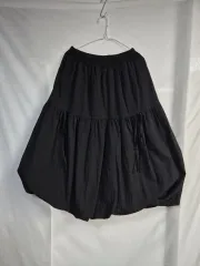 ブラック バルーン リー リボンスカート