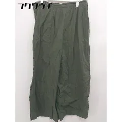 ◇ URBAN RESEARCH DOORS アーバン リサーチ ドアーズ タック ワイド パンツ サイズOne カーキ レディース 【中古】 【1105040002607】