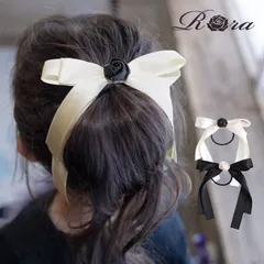 ☆ Rora ローズ リボン ヘアゴム Rora ヘアゴム キッズ ローズ リボン 髪ゴム 髪飾り 髪どめ 髪留め ヘアアクセサリー 子供 子ども こども 女の子 大人 女子 発表会 結婚式 入学式 卒業式 フォーマル かわいい おしゃれ オシャレ 可愛い
