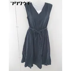 ◇　◎ N. Natural Beauty Basic ウエストゴム　ノースリーブ 膝下丈 ワンピース サイズM ネイビー レディース 【中古】 【1105270009001】
