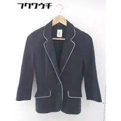 ◇ chereaux シェロー 七分袖 テーラード ジャケット サイズ38 ブラック レディース 【中古】 【1105260009301】のサムネイル