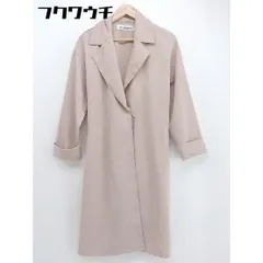 ◇ ◎ natural couture ナチュラルクチュール ベルト付 長袖 コート サイズF ピンク レディース 【中古】 【1105310000456】
