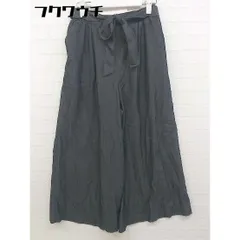 ◇ ◎ COMME CA MODELS コムサモデルズ ウエストリボン付き ワイド パンツ サイズ9 ブラック系 レディース 【中古】 【1105280013609】