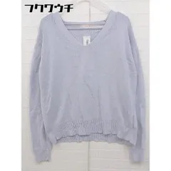 ◇ DRESSTERIOR ドレステリア コットン ニット Vネック 長袖 セーター サイズ38 パープル系 レディース 【中古】 【1106010002368】