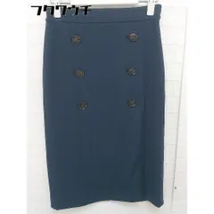 ◇ BANANA REPUBLIC バナナリパブリック バックジップ　 膝丈 タイト スカート サイズ0 ネイビー レディース 【中古】 【1106020009531】