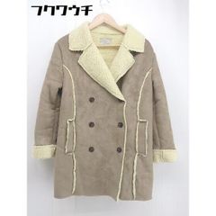 ■ Anise Minton 아니스민톤 뒷보아 긴팔 피코트 사이즈 O 브라운 레이디스 [중고] [1106080011901]