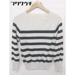 ◇ JOURNAL STANDARD relume ボーダー　ハイネック 長袖 ニット セーター サイズF アイボリー　ブラック レディース  【中古】 【1106080007683】