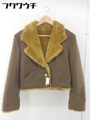 ■ Private Label プライベートレーベル 裏地フェイクファー ジャケット サイズM ブラウン レディース  【1106150010599】