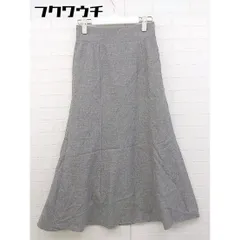 ◇ N. Natural Beauty Basic サイドジップ ロング フレア スカート サイズM グレー レディース  【中古】 【1107090008202】