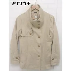 ◇ COMME CA ISM コムサイズム スタンドカラー 長袖 ジャケット コート サイズL ベージュ レディース  【中古】 【1108270009934】