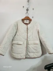 ZARA アイボリー キルティング ジャケット