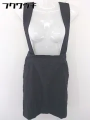 ◇ ◎ SHIPS シップス サスペンダー付き ミニ タイト ナロー スカート サイズM ブラック レディース  【1109130009101】のサムネイル