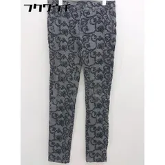 ◇ Max&Co. マックス&コー 総柄 ストレッチ スキニー パンツ サイズ27 グレー ブラック レディース  【1109160011242】