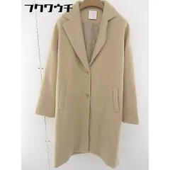 ■ SENSE OF PLACE by URBAN RESEARCH 長袖 チェスターコート サイズF ベージュ レディース  【1109210011628】
