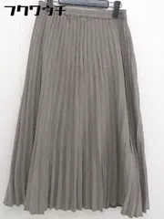 ◇ ikka イッカ ウエストゴム ロング プリーツ スカート サイズ L ベージュ レディース  【1109280006401】