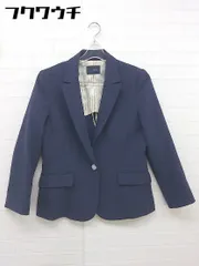 ◇ Doux archives ドゥアルシーヴ シングル1B 長袖 テーラードジャケット サイズ38 ネイビー レディース  【1109300005926】