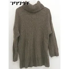 ◇ SM2 サマンサ モスモス タートルネック 長袖 ニット セーター ブラウン レディース  【1110110000490】