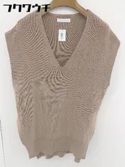 ◇ SENSE OF PLACE by URBAN RESEARCH サイドスリット ニット ベスト サイズFree ブラウン レディース  【中古】 【1110080008984】