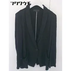 ◇ UNTITLED アンタイトル 薄手 1B 長袖 テーラードジャケット サイズ2 ブラック レディース  【中古】 【1110140011978】