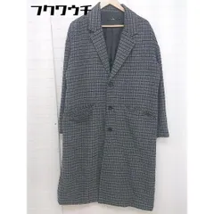 ■ Beno ビーノ チェック スリット 長袖 チェスターコート サイズM グレー ブラック メンズ  【中古】 【1110190000281】