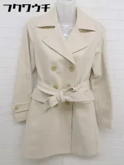 ◇ ◎ ORIHICA オリヒカ 長袖 P コート アイボリー レディース  【中古】 【1110210006538】