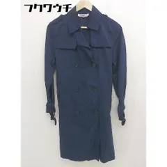 ◇ ◎ NATURAL BEAUTY BASIC ベルト付き 長袖 トレンチコート サイズ M ネイビー レディース  【中古】 【1110270017901】