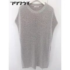 ◇ FORK&SPOON URBAN RESEARCH コットン ニット フレンチスリーブ セーター チュニック サイズONE グレー レディース  【中古】 【1111120004430】